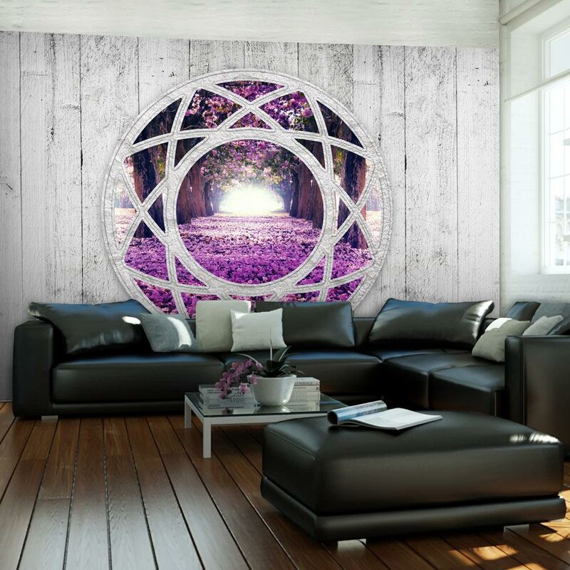 Fotomurale - Fuchsia Landscape 400x280cm Carta da