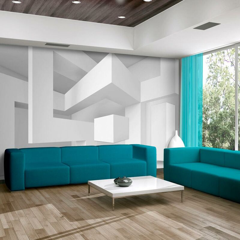 Fotomurale - Geometria Bianca 400x280cm Carta da