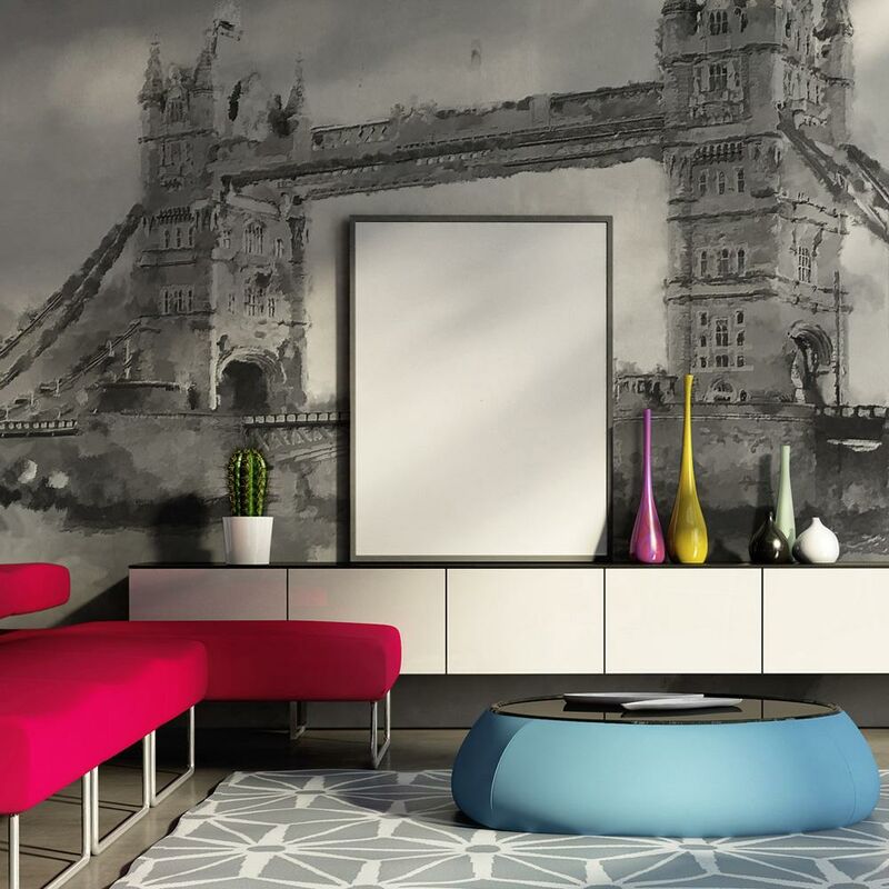 Fotomurale - in Riva al Tamigi 200x154cm Carta da