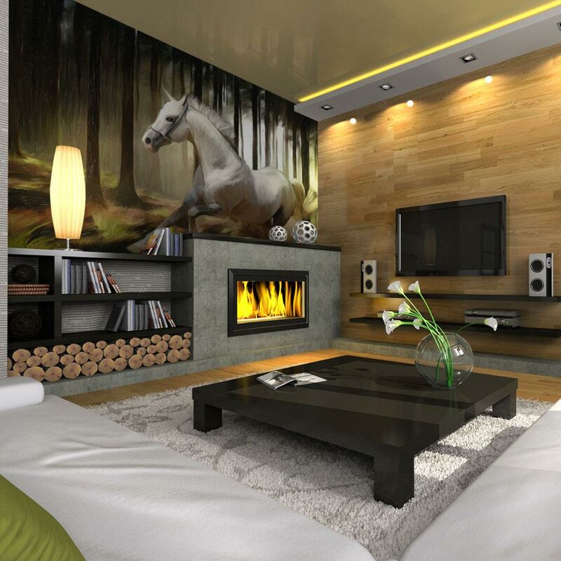 Fotomurale - Inseguimento Bianco 200x154cm Carta