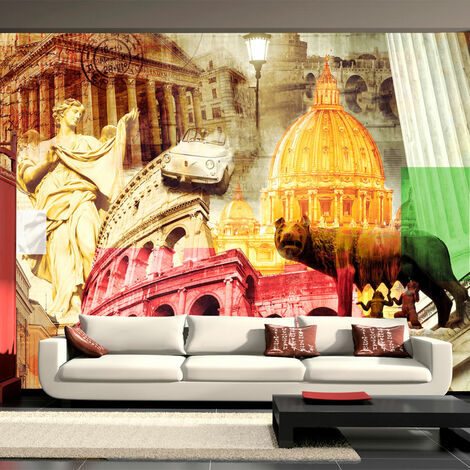 Fotomurale Roma collage cm 100x70 Artgeist