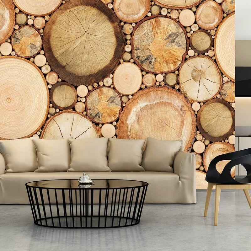 Fotomurale - Venatura del Legno 300x210cm Carta da...