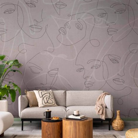 Fotomurales - Miles de caras