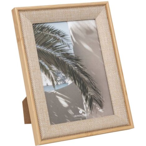 Fotorahmen Zera Stoff Beige 13x18cm - Atmosphera créateur d'intérieur
