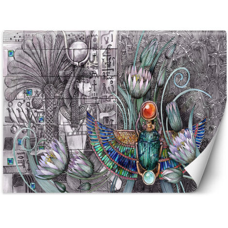 Fototapete 3D Ägypten Pharao Abstrakt 150x105 cm