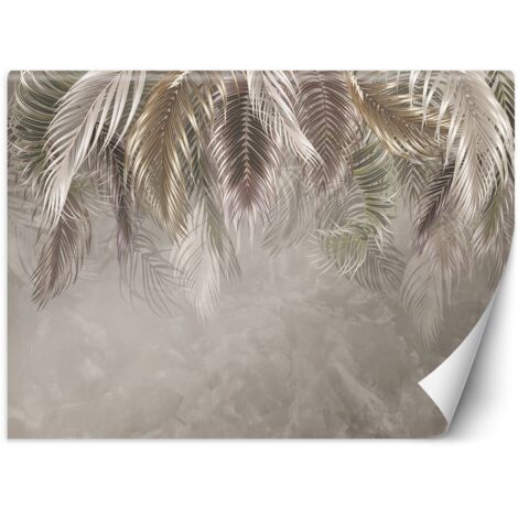Fototapete, 3D-Palmenblätter – 100x70