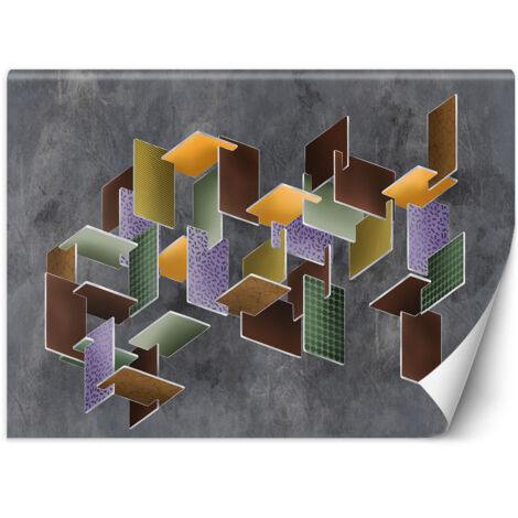 Fototapete Abstrakt 3d mehrfarbig 100x70 cm