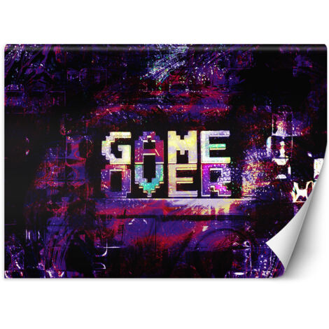 Fototapete, abstrakte Game Over-Inschrift – 100 x 70