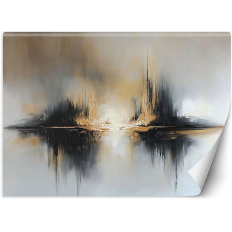 Fototapete Abstraktion Beige Grau 100x70 cm