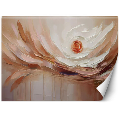 Fototapete Abstraktion Gemalte Blume 150x105 cm