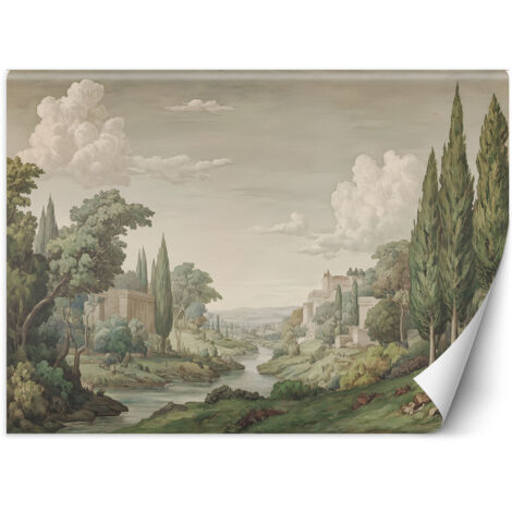 Fototapete Alte Landschaft Retro Architektur 100x70 cm
