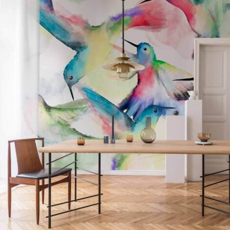 Fototapete – Aquarellvögel