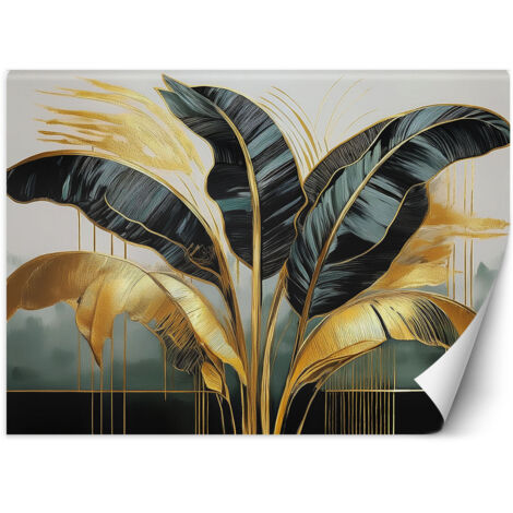 Fototapete Art Deco Bananenblätter 150x105 cm