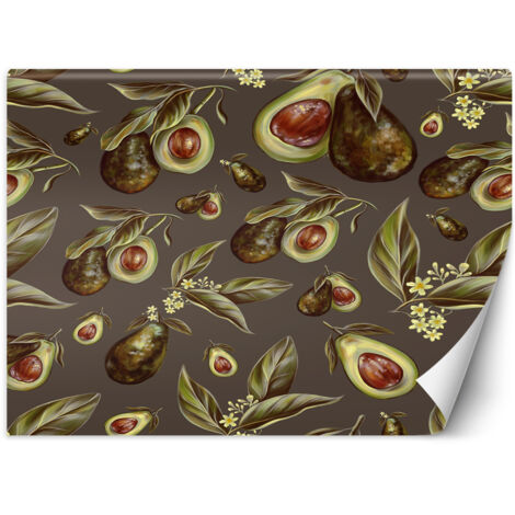 Fototapete Avocado Hälften Früchte Obst 250x175 cm