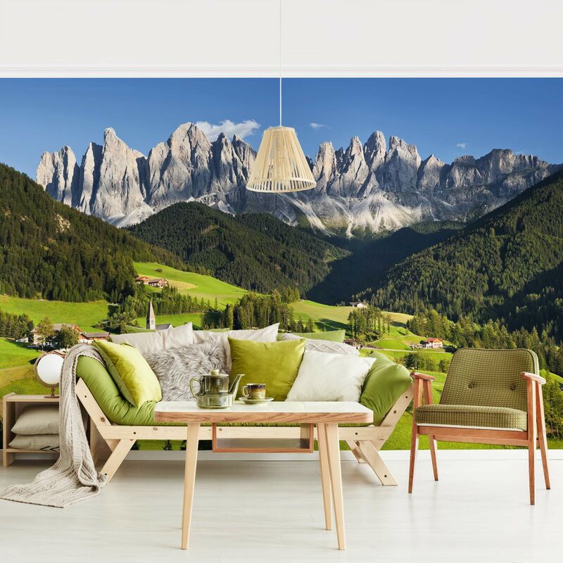 Fototapete Berge Geislerspitzen In Sudtirol Vliestapete Breit Grosse Hxb 190cm X 2cm 0 0