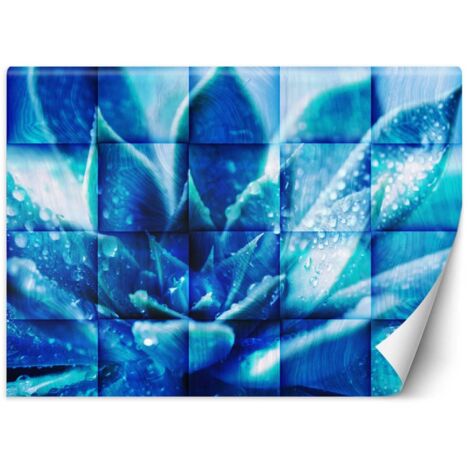 Fototapete Blaue Blume 150x105 cm