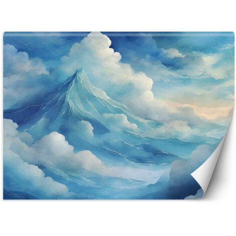 Fototapete Blauer Himmel und Wolken 100x70 cm