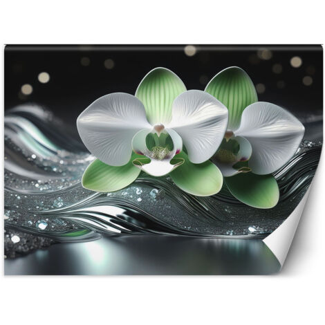 Fototapete Blume Abstraktion Orchidee 100x70 cm