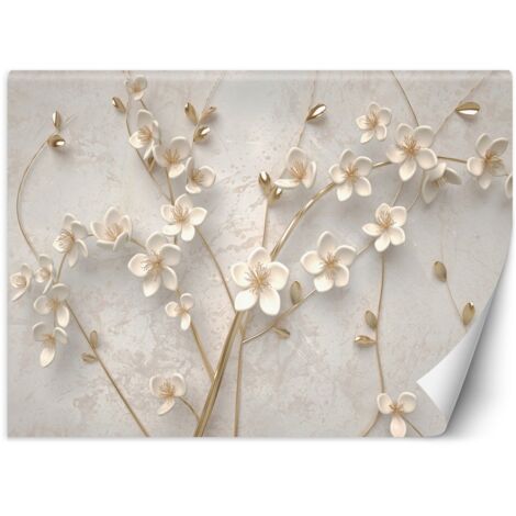 Fototapete, Blumen 3D-Abstraktion – 100x70