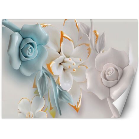 Fototapete Blumen abstrakt 3d 100x70 cm