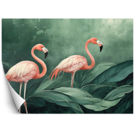 Fototapete Botanik Flamingos Natur 100x70 cm