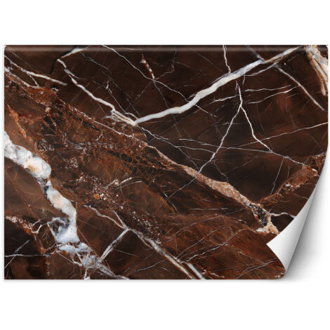 Fototapete Brauner Marmor Abstraktion Glamour 100x70 cm