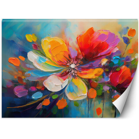 Fototapete Bunte Blume 350x245 cm