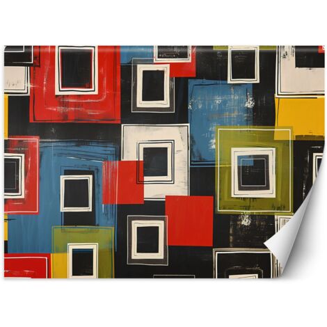 Fototapete Bunte Retro-Abstraktion 100x70 cm