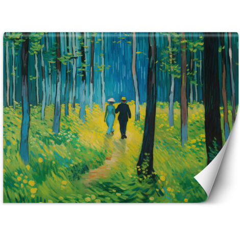 Fototapete Ehepaar im Wald - V. van Gogh 100x70 cm