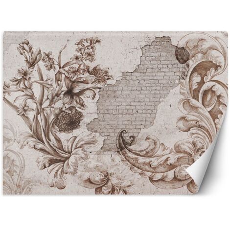 Fototapete Floristisches Fresko Vintage 350x245 cm
