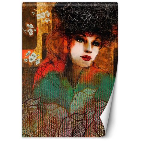 Fototapete Frau Abstrakt Glamour 100x140 cm