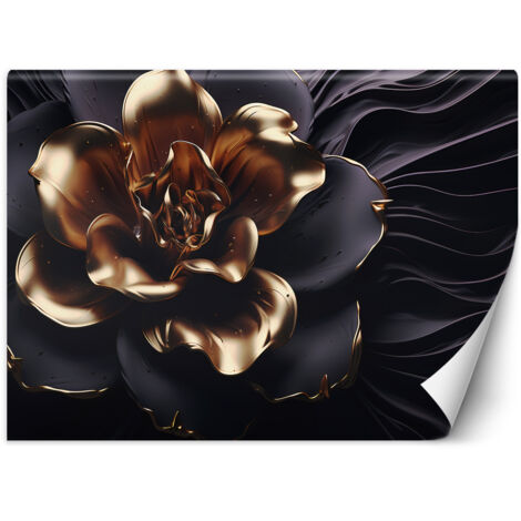 Fototapete Goldene Blume 100x70 cm