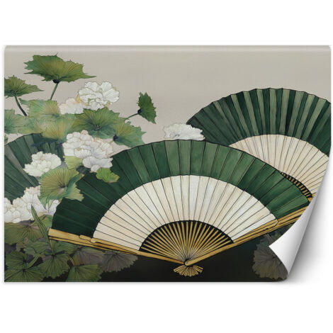 Fototapete Japanische Blattfächer 300x210 cm