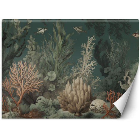 Fototapete Korallen und Fische 300x210 cm