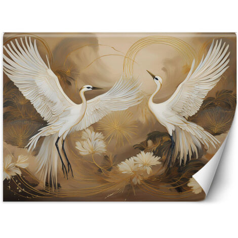 Fototapete Kraniche Vögel Tiere 100x70 cm