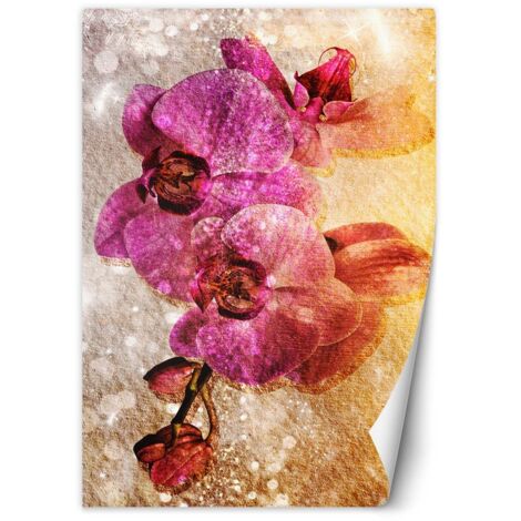Fototapete Lila Orchideen 100x140 cm
