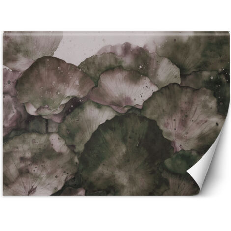 Fototapete Lotusblätter Aquarell 150x105 cm