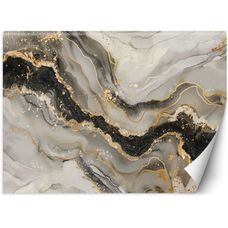 Fototapete Marmor mit Gold Glamour Stil 250x175 cm