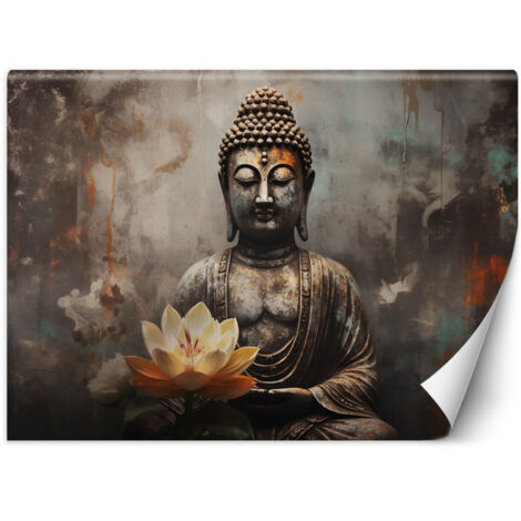 Fototapete Meditierender Buddha abstrakt 100x70 cm