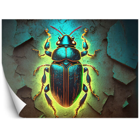Fototapete Neon Insekten Tiere 150x105 cm