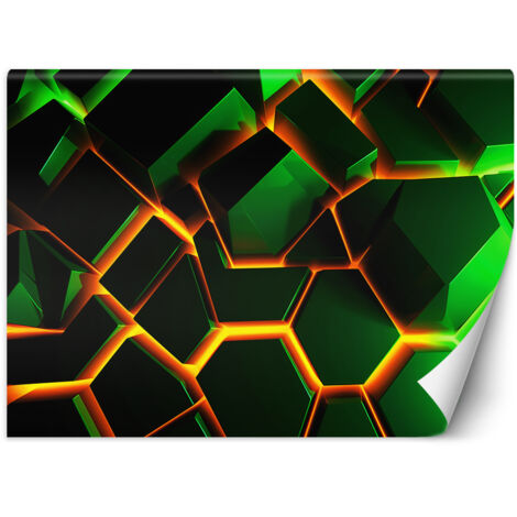 Fototapete Neon-Textur 3D 100x70 cm