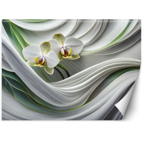 Fototapete Orchidee abstrakt 3D 100x70 cm