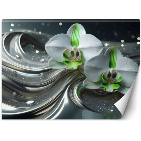 Fototapete Orchidee Blume Abstraktion 100x70 cm