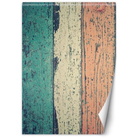 Fototapete Pastell Holz Vintage 100x140 cm