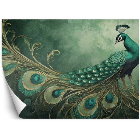 Fototapete Pfau Vogel Tiere 100x70 cm