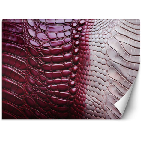 Fototapete Rote Schlangenhaut 150x105 cm