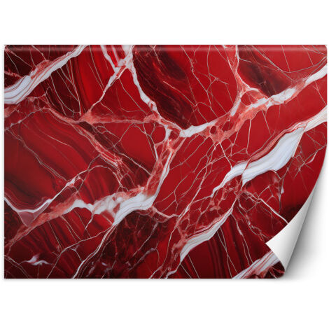 Fototapete Roter Marmor Glamour Stein 150x105 cm