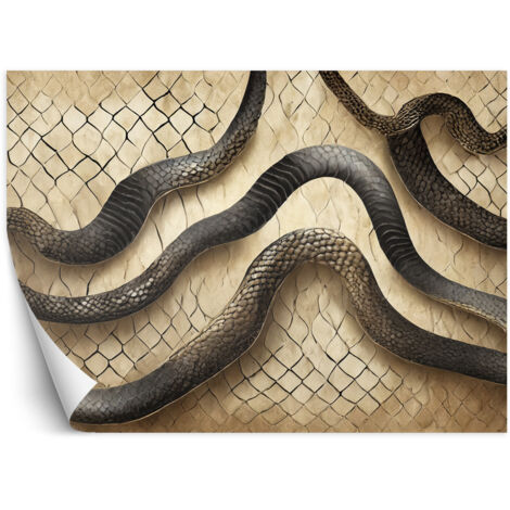 Fototapete Schlangenhaut Textur Glamour 150x105 cm