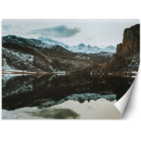 Fototapete See in den Bergen 350x245 cm