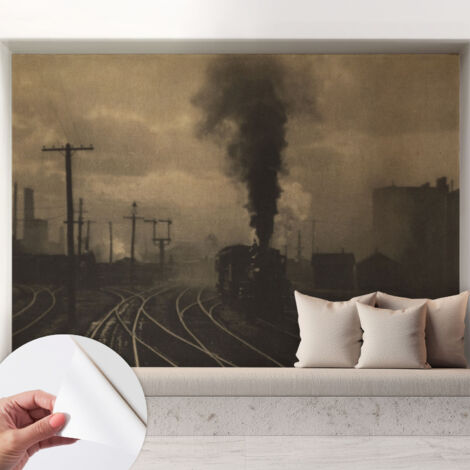 Fototapete Selbstklebend - Büro Wandgestaltung - Wanddekoration Wohnzimmer Industrielle Landschaft 208x146 cm